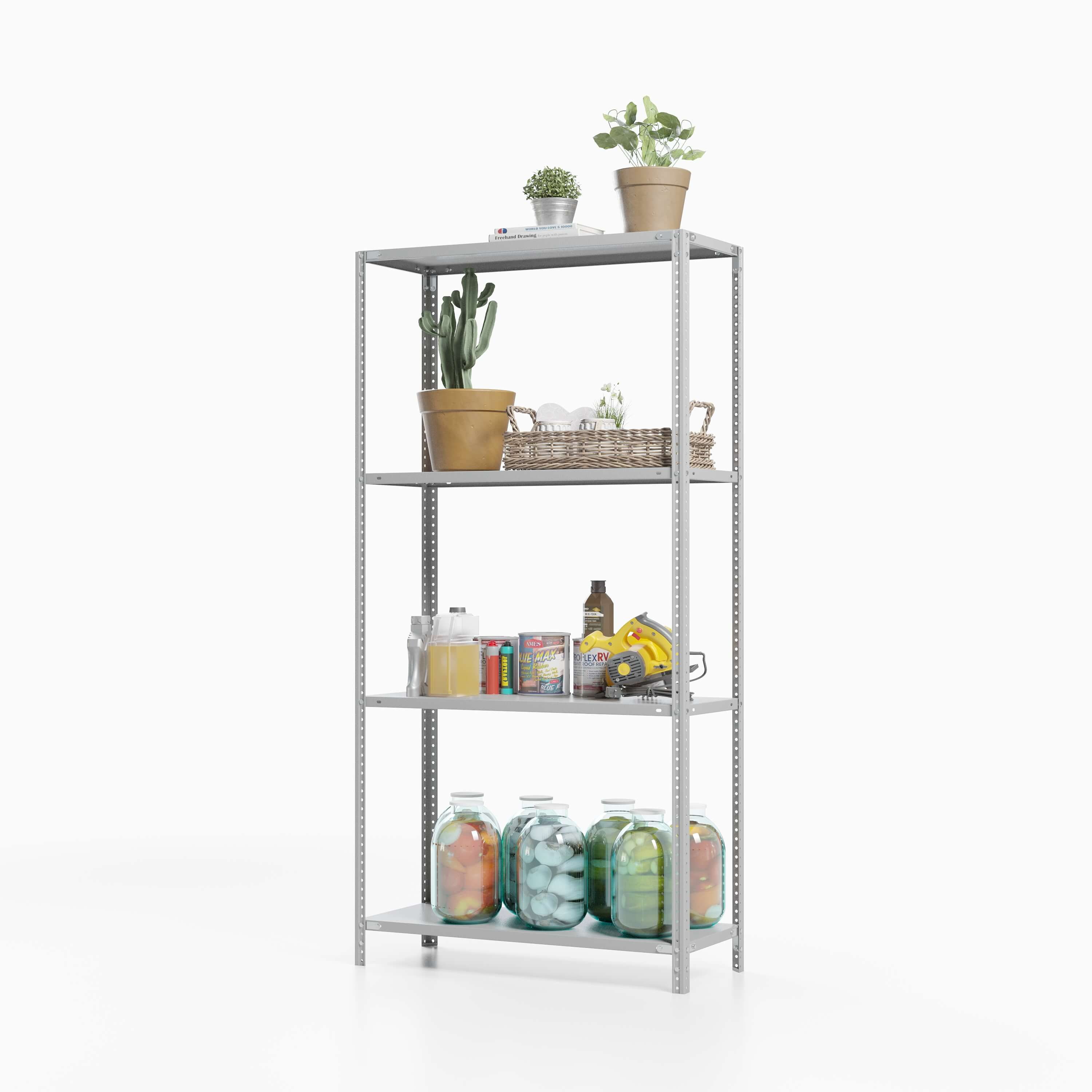 Стеллаж ТС Лайт 1800х1200х300, 4 полки