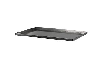 Противень для выпекания ПДВ - 460x330x10, черная сталь, сплошной, 4 борта