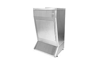 Рукомойник технологический педальный РТПн - 500x400x860 Norma Inox, борт, отв. д/смесит.