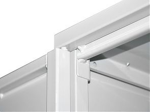 Стеллаж-шкаф СТ-200 с сетчатыми дверьми 2000х1030х500, 3 полки