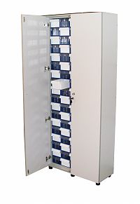 Шкаф ЛДСП-С-2-90Д для хранения боксов с дверьми