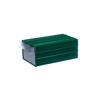 Пластиковый короб С-2-зеленый-прозрачный 232х140х100 мм