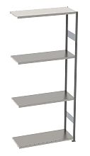 Стеллаж S90 2295х1000х300, 4 полки, доп. секция