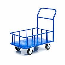 Тележка платформенная КПБ-300-160-К , с бортом, 600х900мм