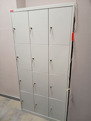 Металлический шкаф из двенадцати ячеек ШРМ-312