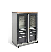 Шкаф ВС-053 с дверьми окнами (без наполнения)