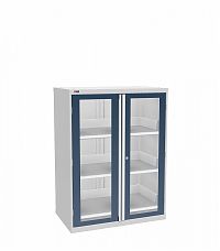 Шкаф инструментальный ВС-053-3 с дверьми окнами