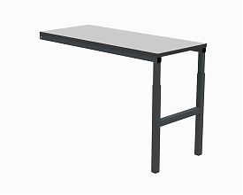 Стол угловой 1200х500 мм 41.Б (RAL7035)