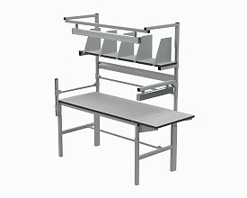 Стол рабочий 1500х700 мм Упаковочный Базовый ESD (RAL7035)