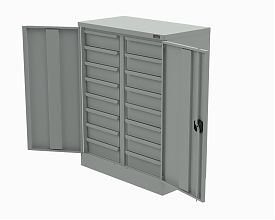 Шкаф для хранения комплектующих 1060x820x450 мм ESD (RAL7035)